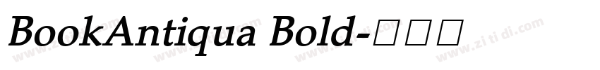 BookAntiqua Bold字体转换